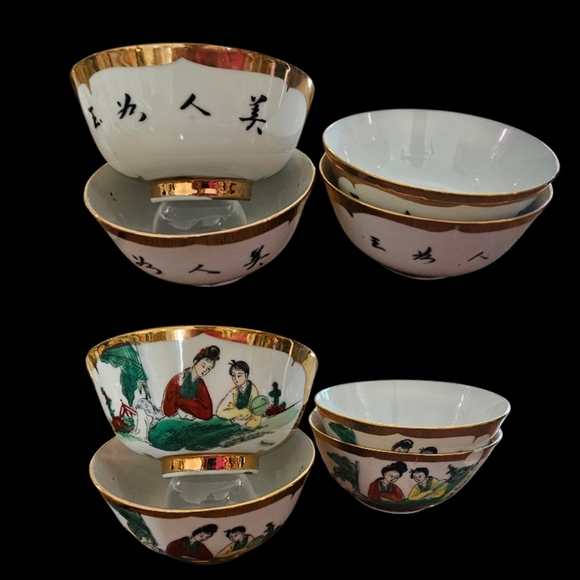 Vintage Gold Leaf China Set - Picture 9 of 11